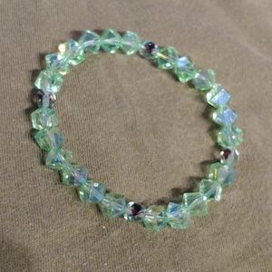 Green crystal bracelet